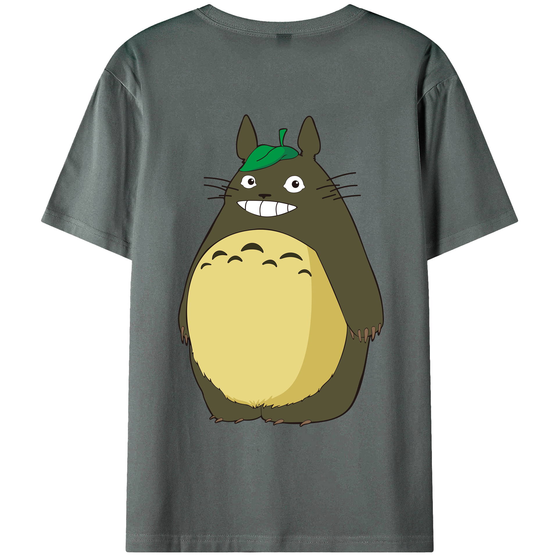 （画像用） となりのトトロ 草壁メイ 草壁サツキ My Neighbor Totoro Satsuki Kusakabe Mei Kusakabe 綿100％ メンズ半袖Tシャツ（バックプリント） 通気性